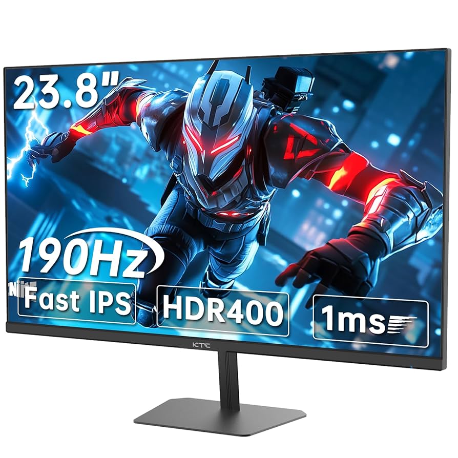 KTC 24 inch 190Hz/180Hz Gaming Monitor,HDR 400 Fast IPS